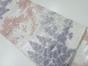 アンティーク　樹木模様織出し袋帯（材料）